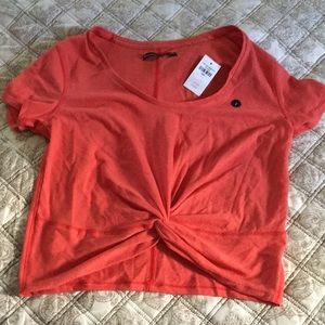 NWT- Women's size small A&F crop tee